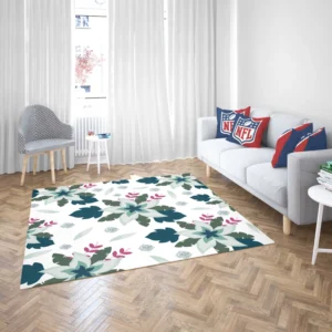 Tropical Natural Flowers Rug 2