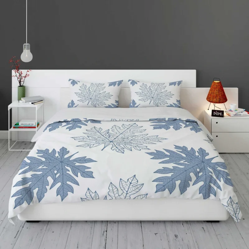 Tropical Papaya Leaves Bedding Set 1