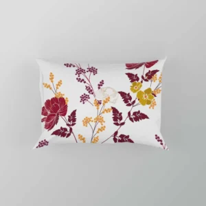 Tropical Red Hibiscus Floral Pattern Pillow Case