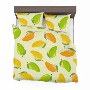 Tropical Yellow Green Mango Bedding Set 2