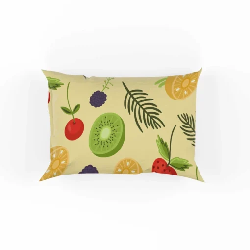 Tropical summer fruits pattern Pillow Case