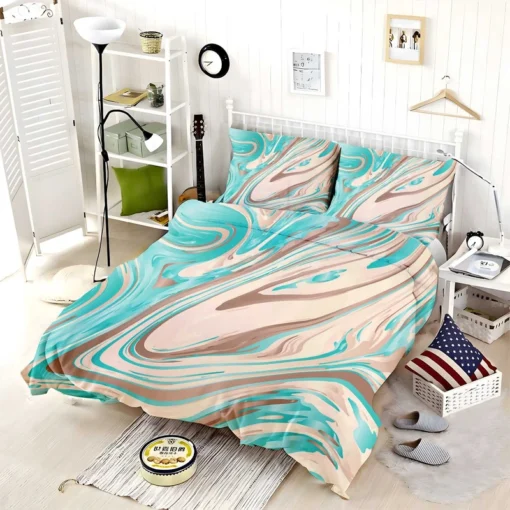 Tropicana Cabana Liquid Marble Bedding Set