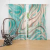 Tropicana Cabana Liquid Marble Curtain