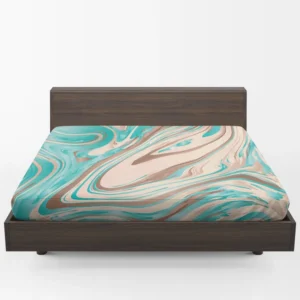 Tropicana Cabana Liquid Marble Fitted Sheet 1