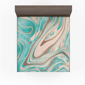 Tropicana Cabana Liquid Marble Fitted Sheet