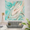 Tropicana Cabana Liquid Marble Wall Tapestry