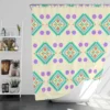 Turkey Ikat Pattern Shower Curtain