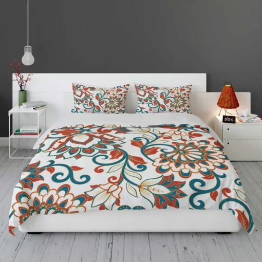 Turkish Floral Folk Pattern Bedding Set 1