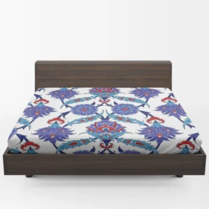 Turkish Floral Ikat Fitted Sheet 1