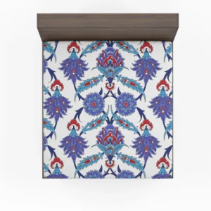 Turkish Floral Ikat Fitted Sheet