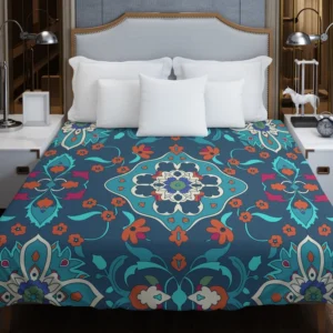 Turkish Folk Art Pattern Duvet Cover