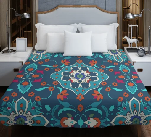 Turkish Folk Art Pattern Duvet Cover