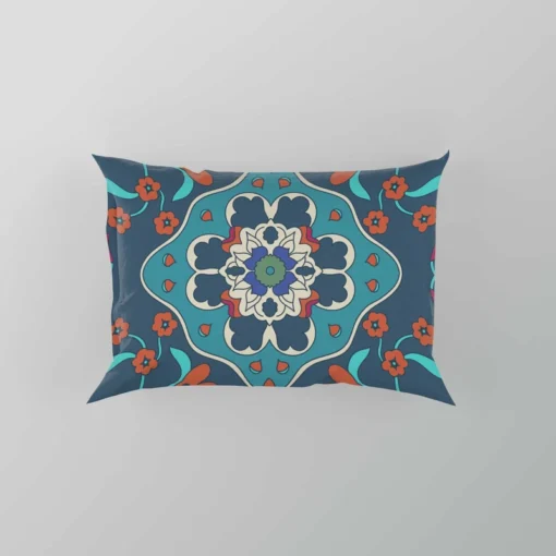 Turkish Folk Art Pattern Pillow Case