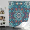 Turkish Folk Art Pattern Shower Curtain