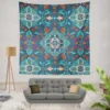 Turkish Folk Art Pattern Wall Tapestry