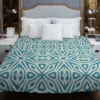 Turquoise Ethnic Hand Painted Pattern Duvet Cover