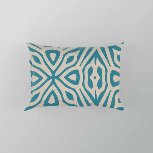 Turquoise Ethnic Hand Painted Pattern Pillow Case