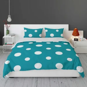 Turquoise Polka Dot Bedding Set 1