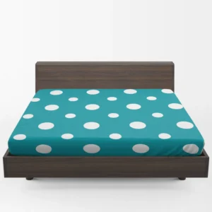 Turquoise Polka Dot Fitted Sheet 1