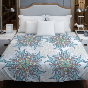 Twirls Continuous Pattern Duvet Cover