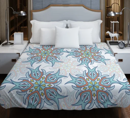 Twirls Continuous Pattern Duvet Cover