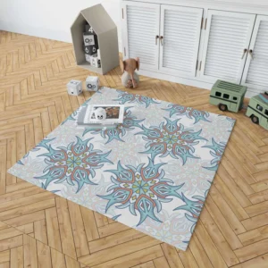 Twirls Continuous Pattern Rug 1