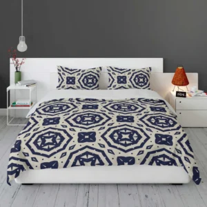 Two Colored Arabesque Pattern Bedding Set 1