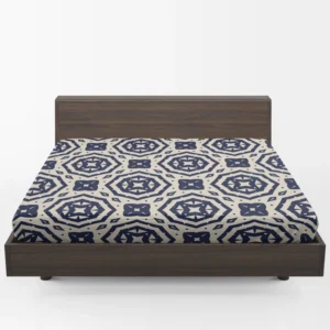 Two Colored Arabesque Pattern Fitted Sheet 1