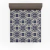 Two Colored Arabesque Pattern Fitted Sheet