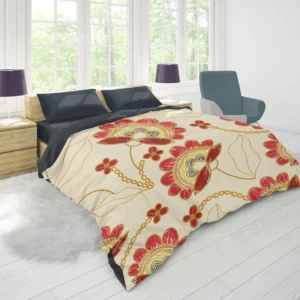 Ukrainian Floral Embroidery Duvet Cover 1