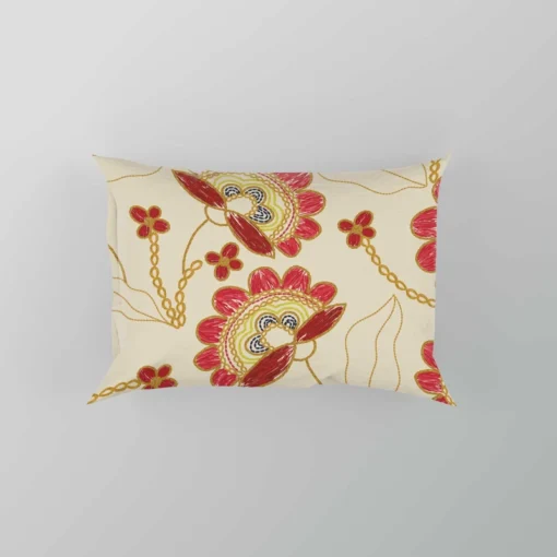 Ukrainian Floral Embroidery Pillow Case