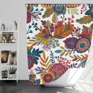 Ukrainian Folk Art Shower Curtain