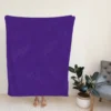 Ultra Violet Color Fleece Blanket