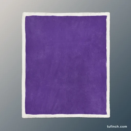 Ultra Violet Color Sherpa Fleece Blanket 1