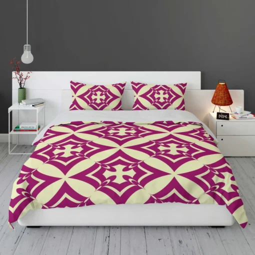 Unique Purple Indonesian Batik Bedding Set 1