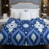 Uzbek Ikat Design Duvet Cover