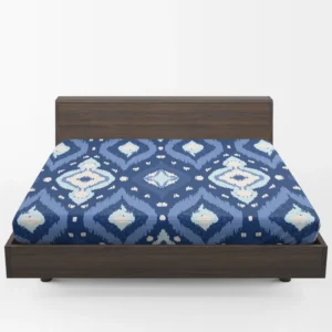 Uzbek Ikat Design Fitted Sheet 1