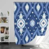 Uzbek Ikat Design Shower Curtain