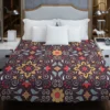 Uzbekistan Folk Art Design Duvet Cover