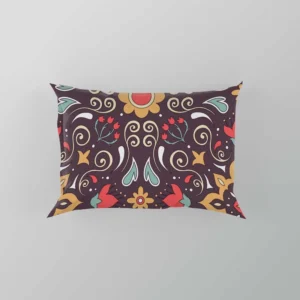 Uzbekistan Folk Art Design Pillow Case