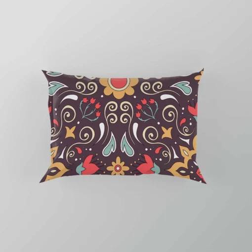 Uzbekistan Folk Art Design Pillow Case