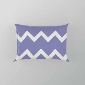 Very Peri Blue Chevron Design Pillow Case