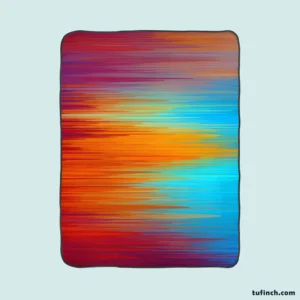 Vibrant Colored Abstract Fleece Blanket 1