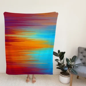 Vibrant Colored Abstract Fleece Blanket