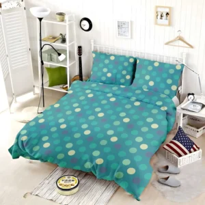 Vibrant Polka Dots Pattern Bedding Set