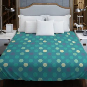 Vibrant Polka Dots Pattern Duvet Cover