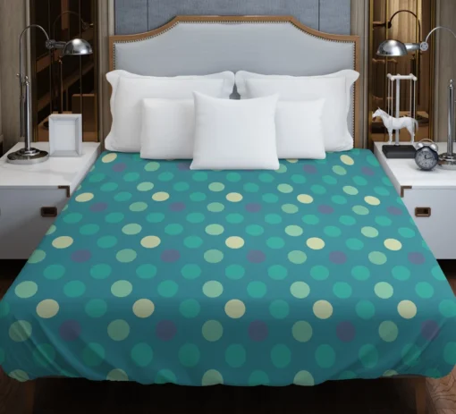 Vibrant Polka Dots Pattern Duvet Cover