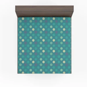 Vibrant Polka Dots Pattern Fitted Sheet