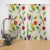 Vibrant Vegetable Seamless Pattern Curtain