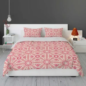 Vietnam Traditional Pattern Pink Bedding Set 1